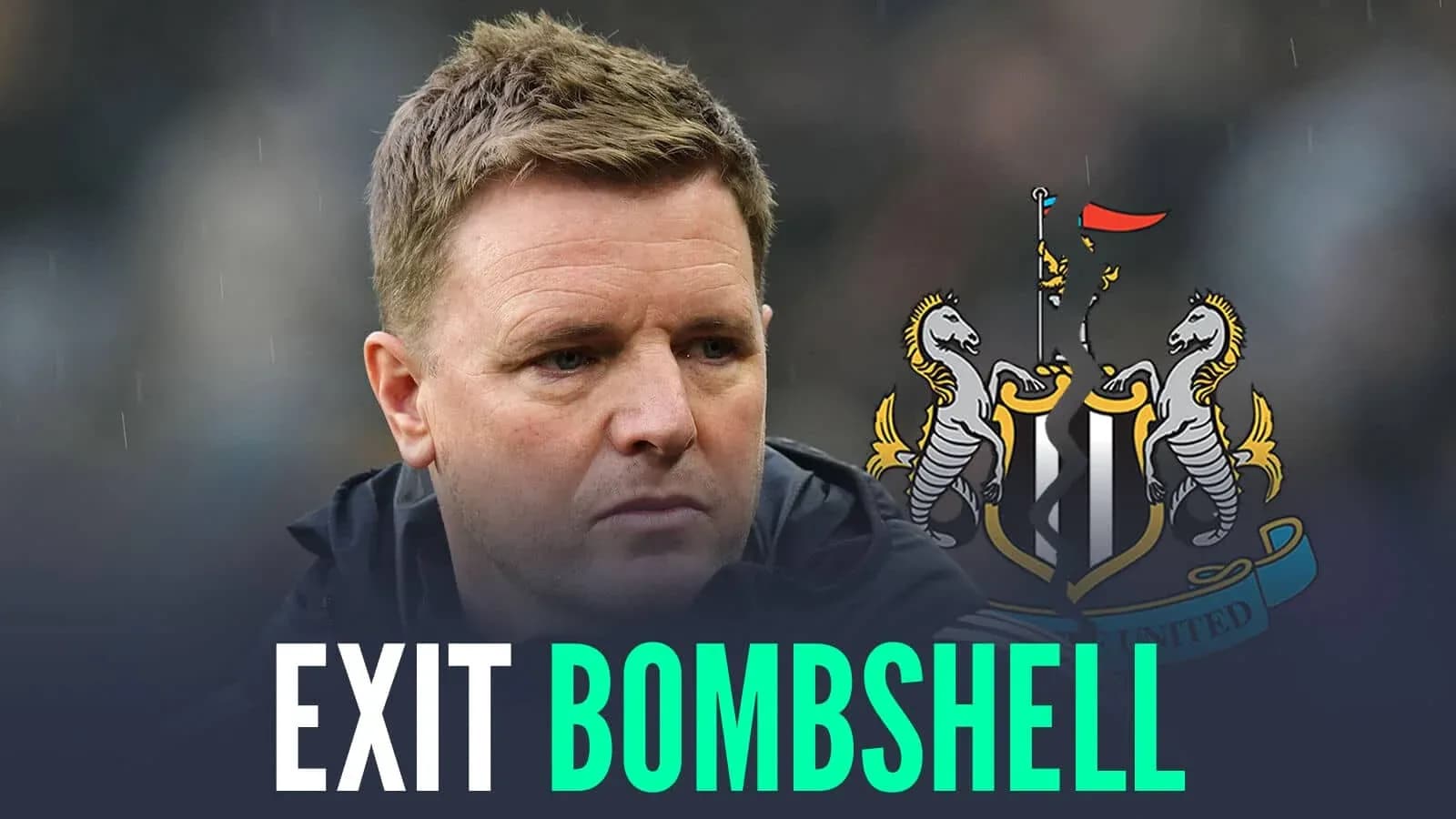 Entrenador de Newcastle United en primer plano