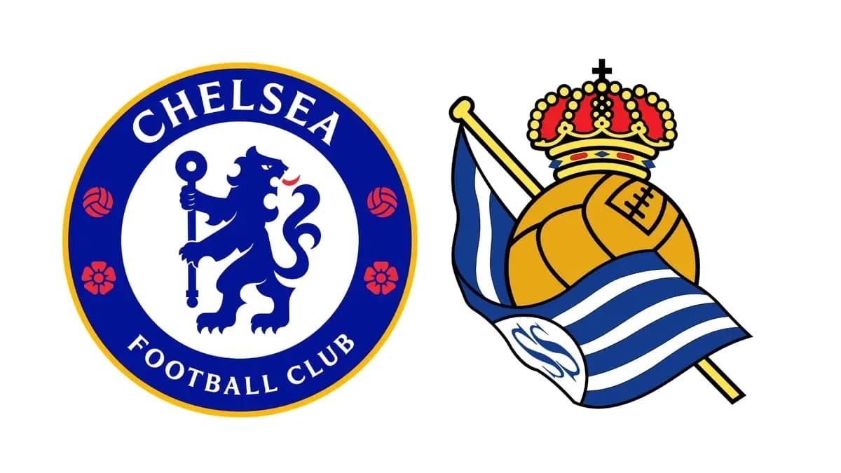 Logos de Chelsea FC y Real Sociedad