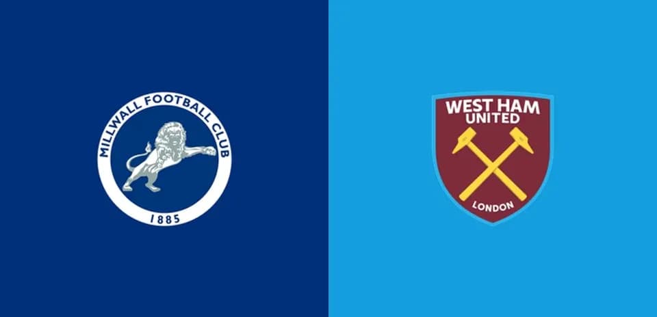 Logos de Millwall y West Ham United
