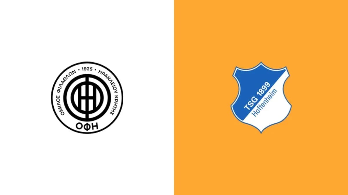 Logos de OFI Creta y TSG Hoffenheim