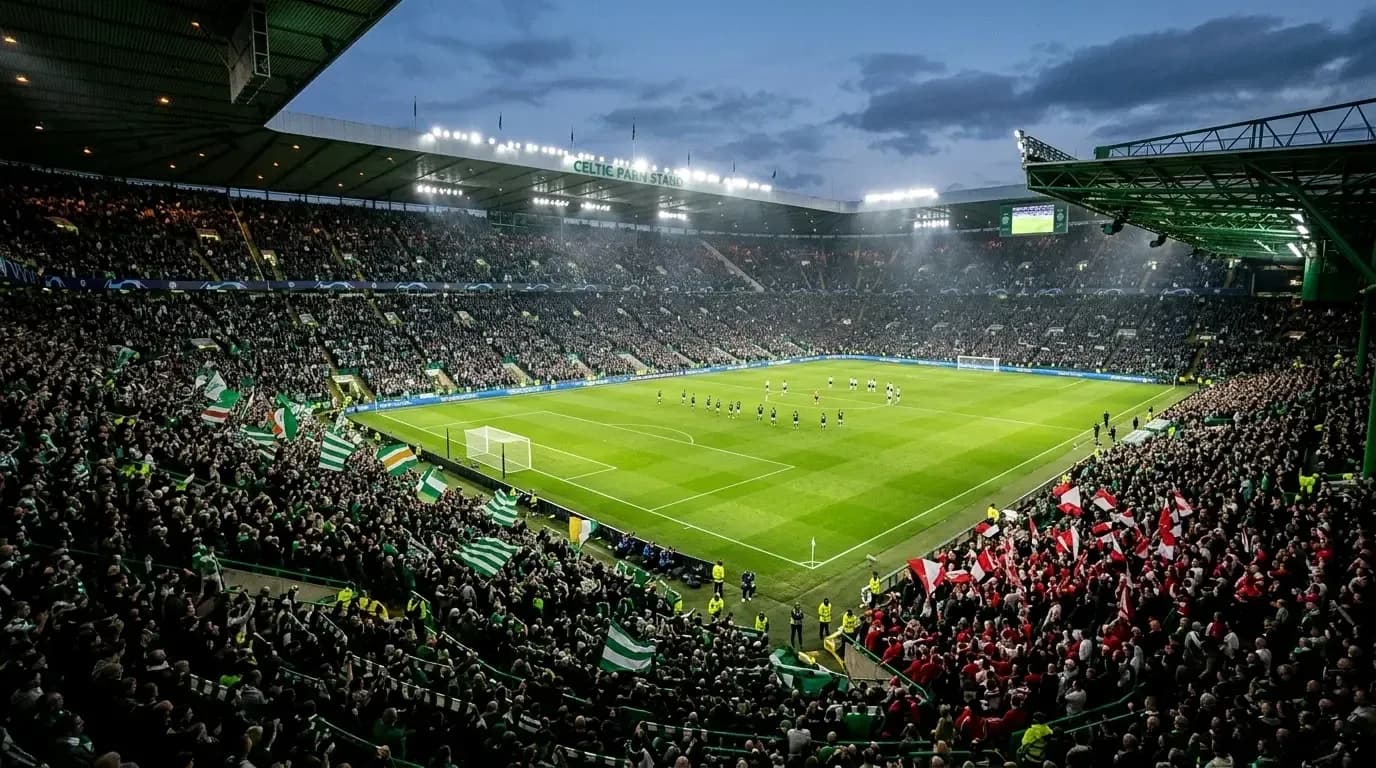 Estadio Celtic Park lleno durante un partido