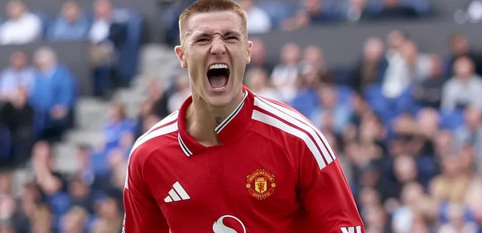 Portero de Manchester United celebrando una jugada