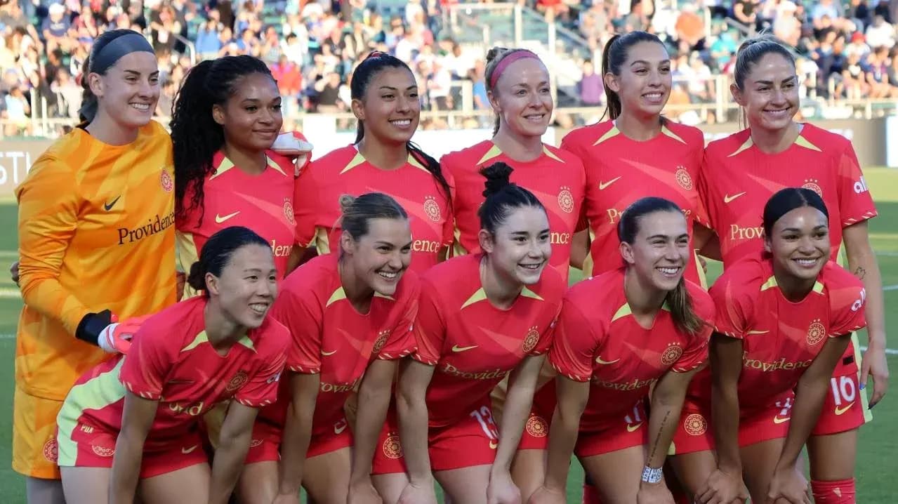 Equipo de Portland Thorns W en formación