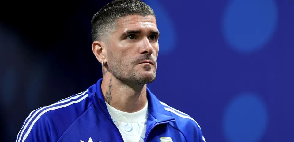 Jugador argentino en uniforme antes del partido