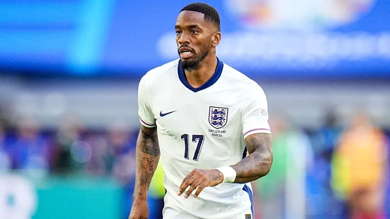 Jugador de Inglaterra corriendo en el campo