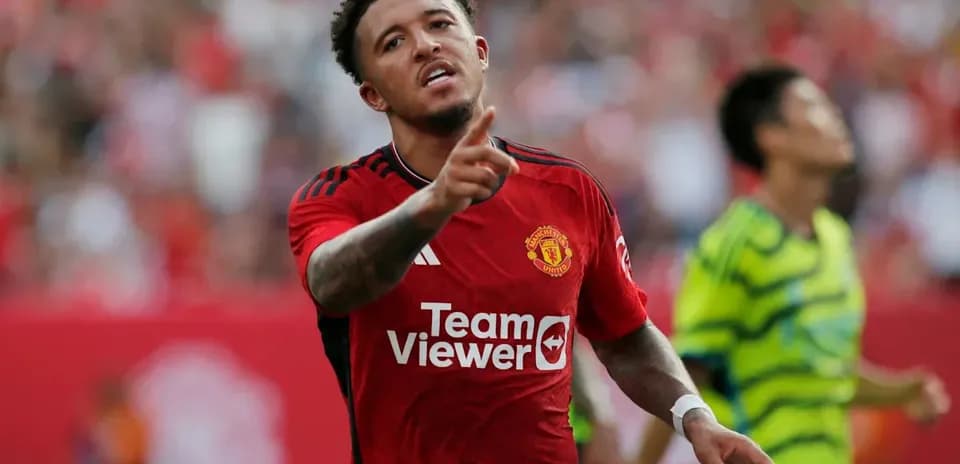 Jugador de Manchester United celebrando un gol