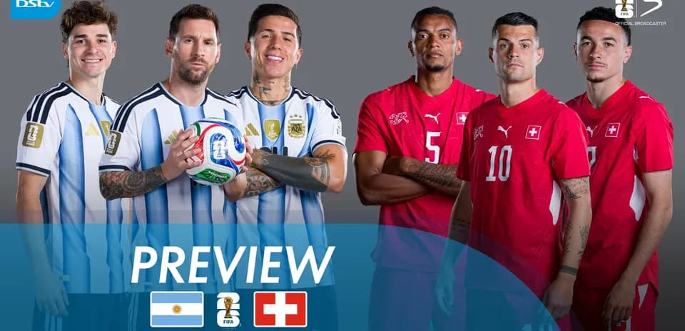 Jugadores de Argentina y Suiza en previa de cuartos de final
