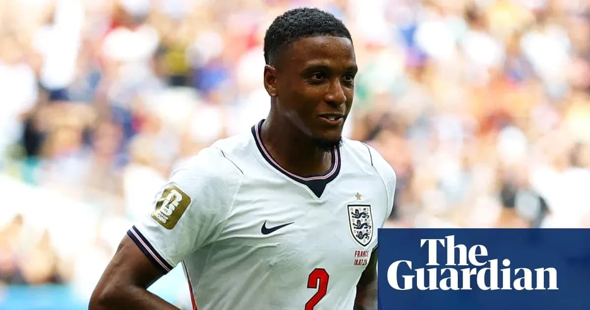 Jugador de Inglaterra en el campo durante un partido