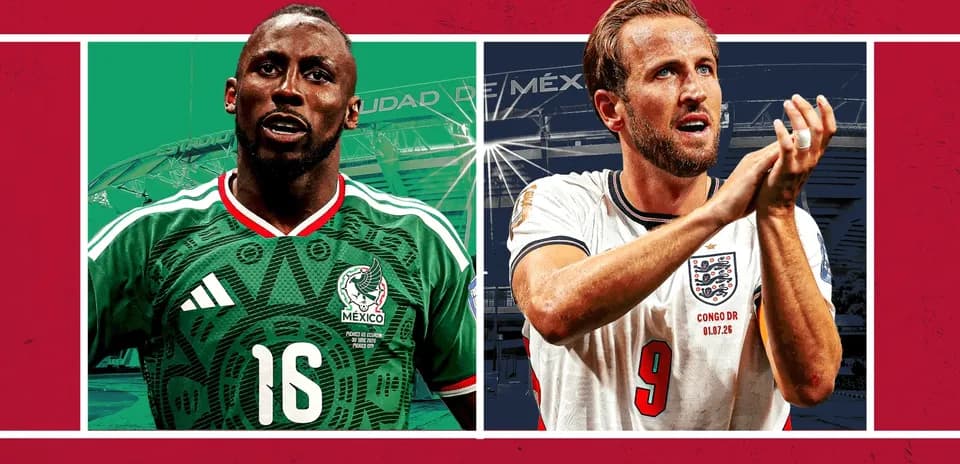 Jugadores de México e Inglaterra para el Mundial 2026
