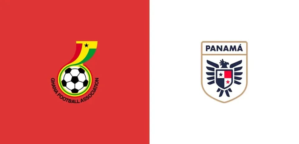 Logos de la Asociación de Fútbol de Ghana y Panamá