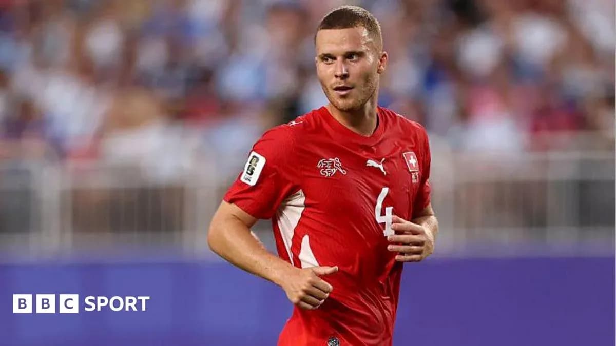 Jugador de Suiza en acción durante un partido