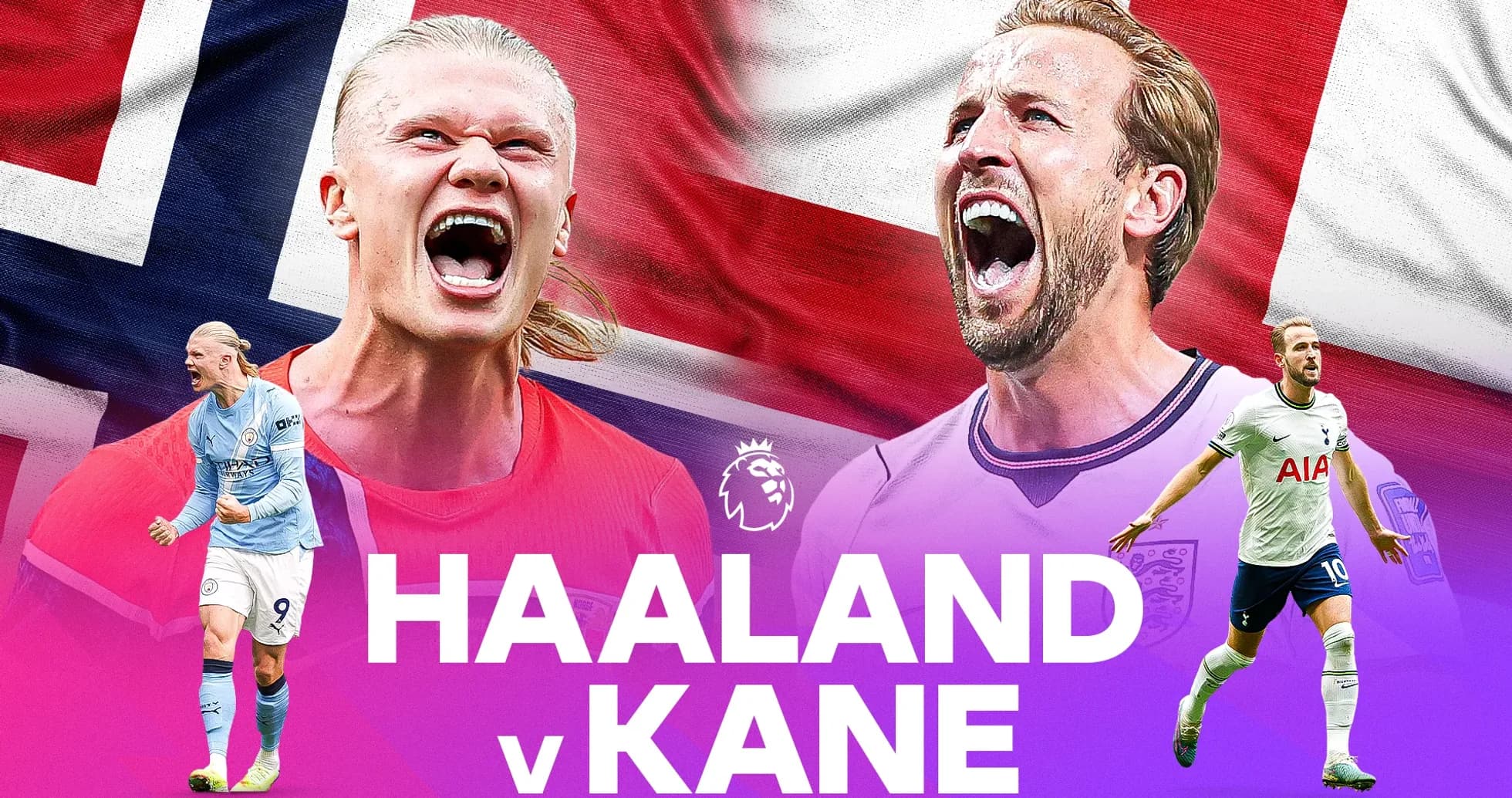 Haaland y Kane en un enfrentamiento destacado