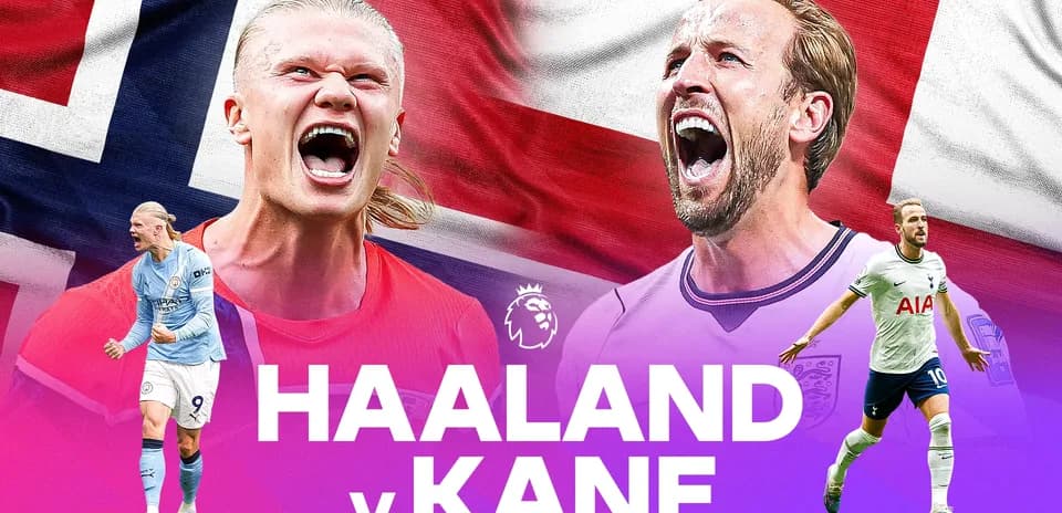 Haaland y Kane en un enfrentamiento destacado