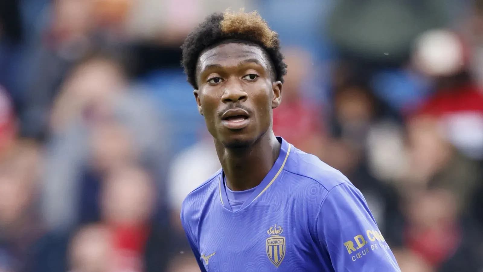 Jugador de AS Monaco en acción durante un partido