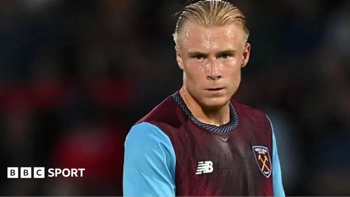 Jugador de West Ham en acción durante un partido