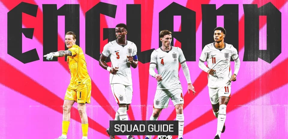 Jugadores de Inglaterra en guía de selección