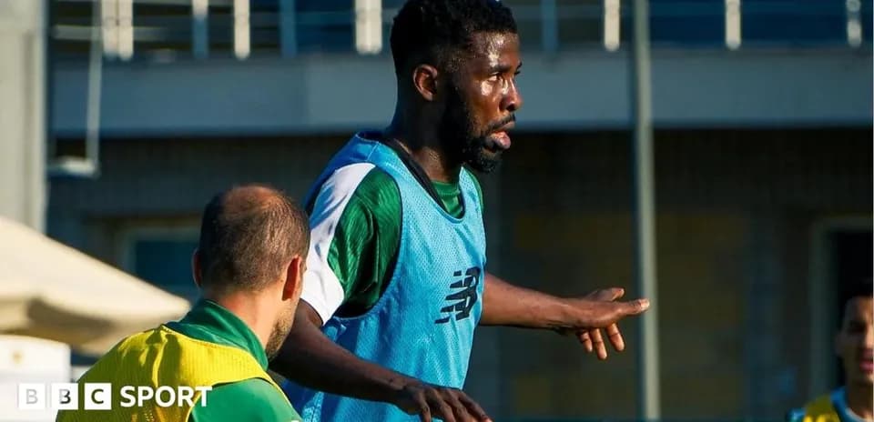 Jugador entrenando durante sesión de práctica