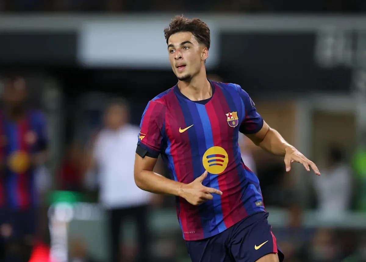 Jugador de Barcelona celebrando un gol en partido