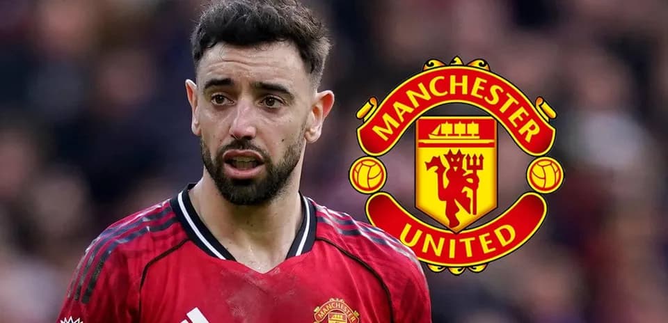 Bruno Fernandes en uniforme de Manchester United