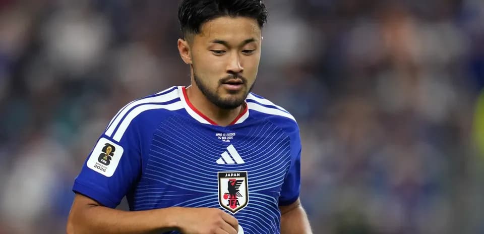 Jugador de Japón en el campo durante un partido