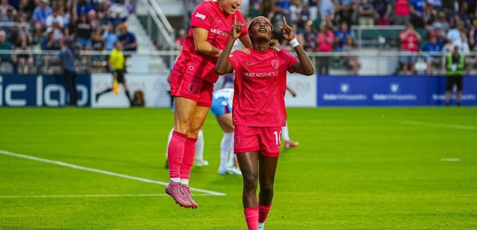 Jugadoras del Chicago Red Stars celebrando un gol