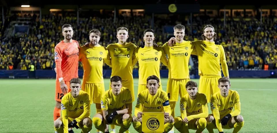 Equipo de Bodo/Glimt posando para la foto