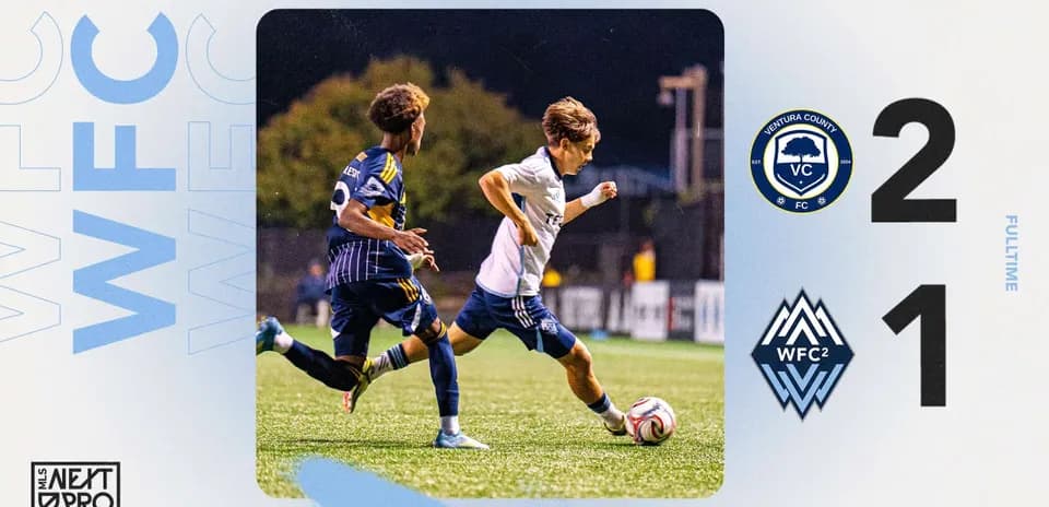 Ventura County y Vancouver Whitecaps II compiten por el balón
