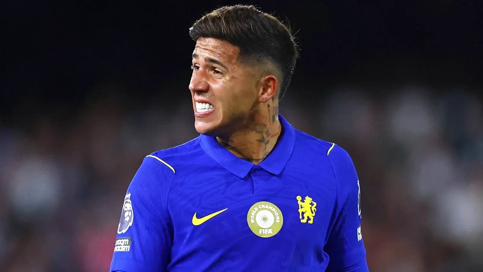 Jugador de Chelsea en acción durante el partido