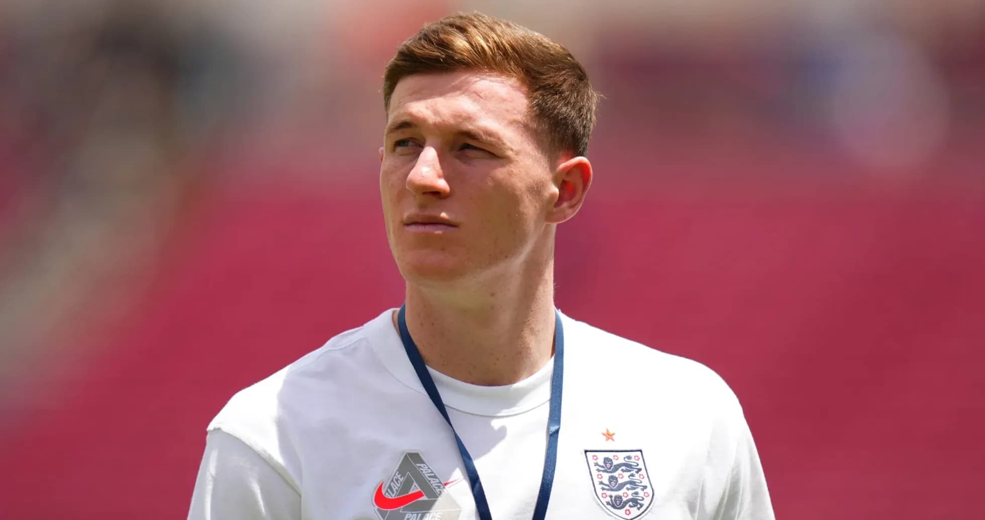 Jugador de Inglaterra en el campo de entrenamiento