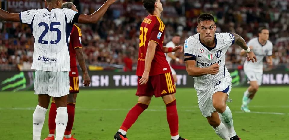 Lautaro Martínez celebra un gol para el Inter