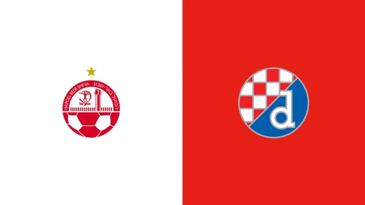 Escudos de Hapoel Beer Sheva y Dinamo Zagreb