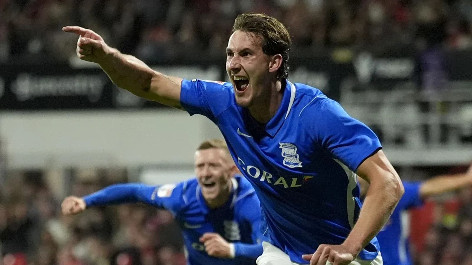 Jugador de Birmingham City celebrando un gol