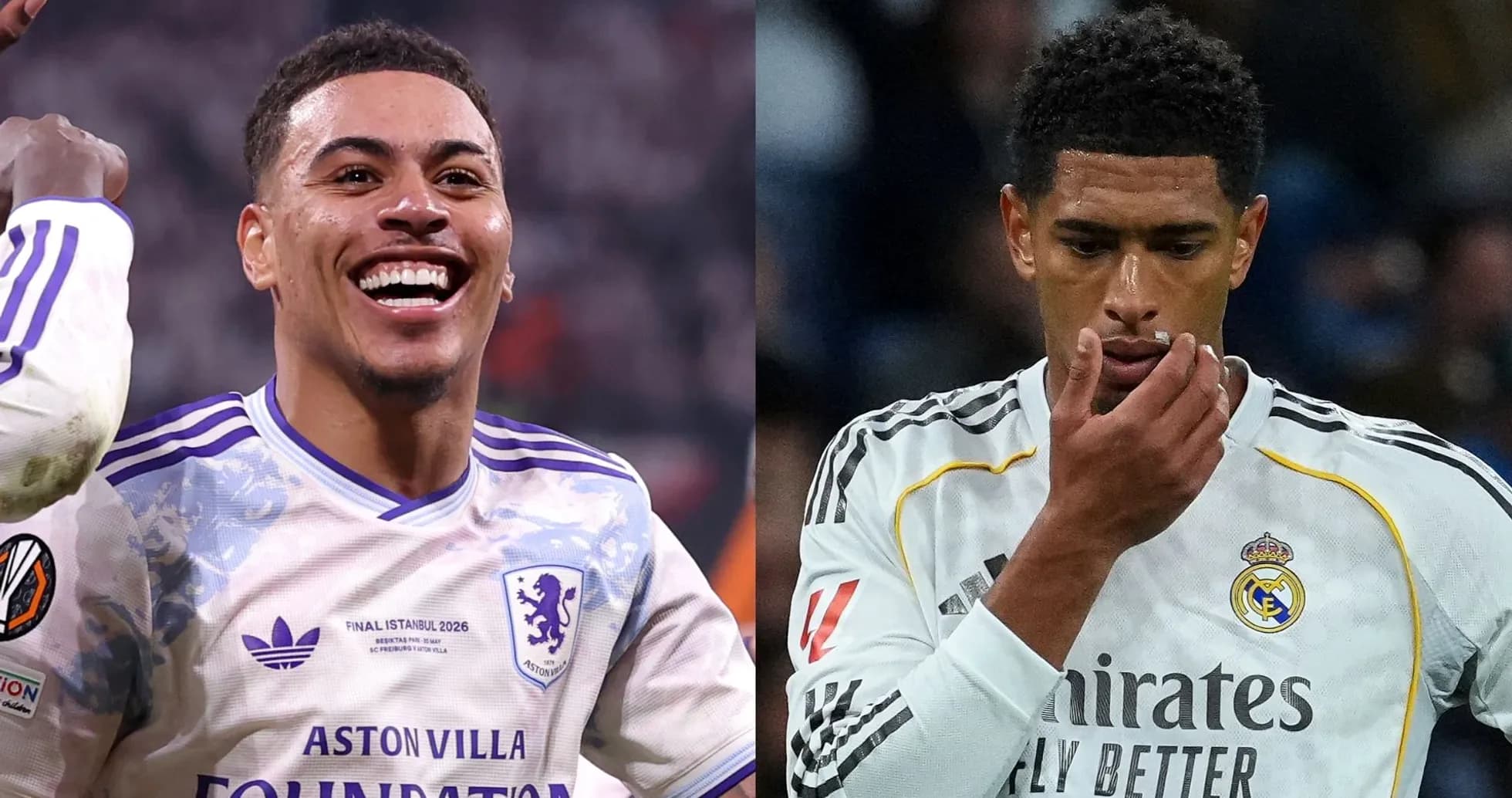 Dos jugadores de fútbol en acción durante partidos