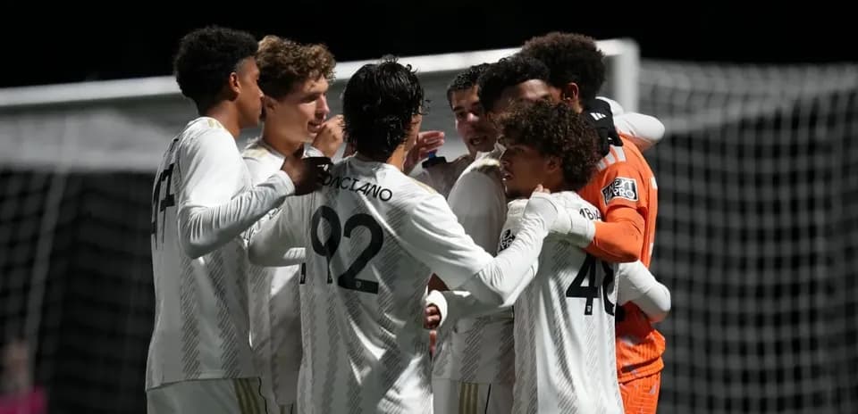Celebración del equipo Los Ángeles FC II