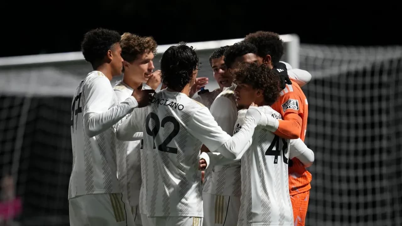 Celebración del equipo Los Ángeles FC II