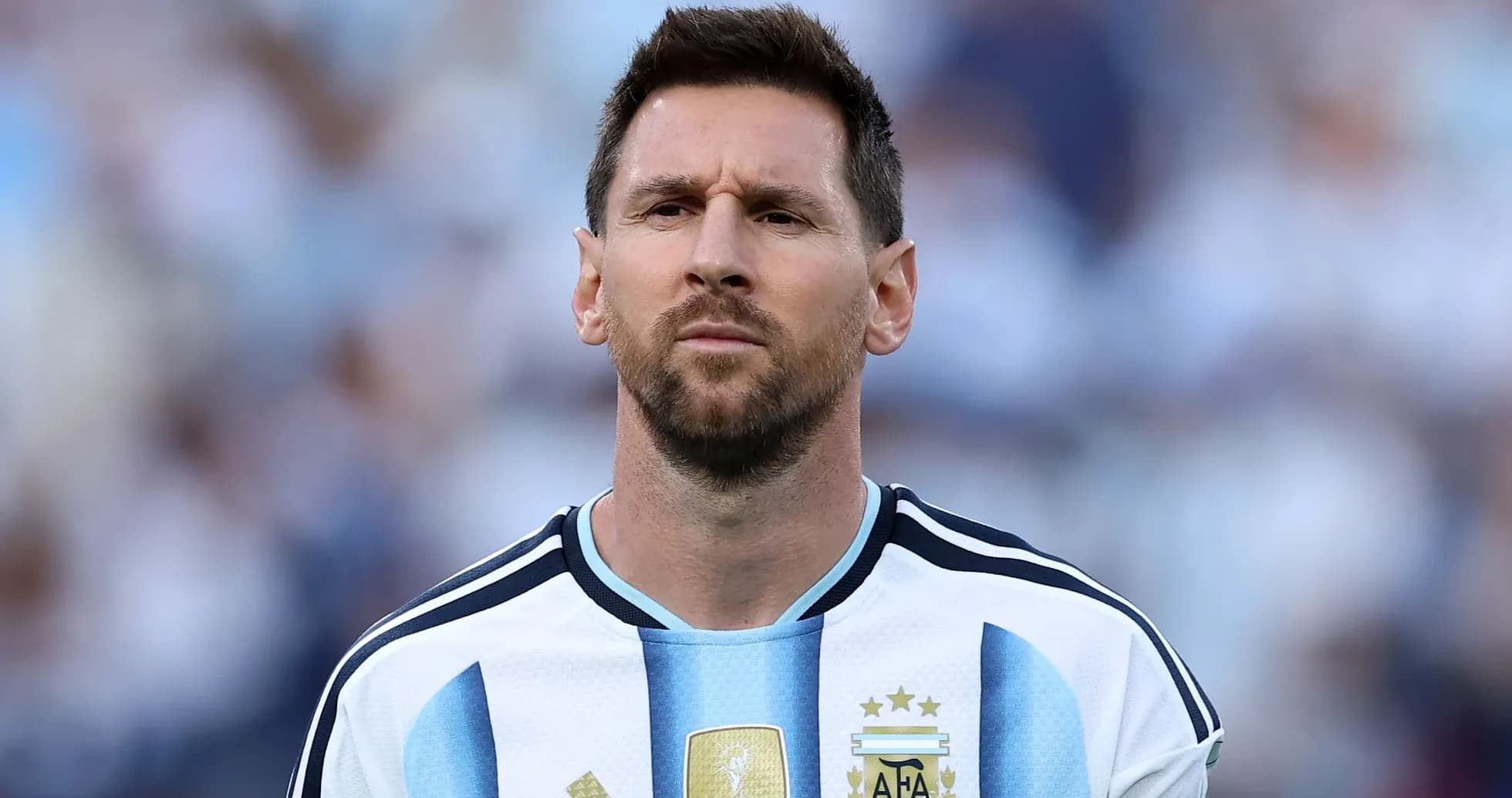 Jugador argentino en uniforme de la selección nacional