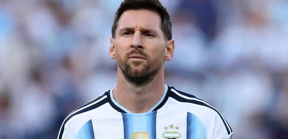 Jugador argentino en uniforme de la selección nacional