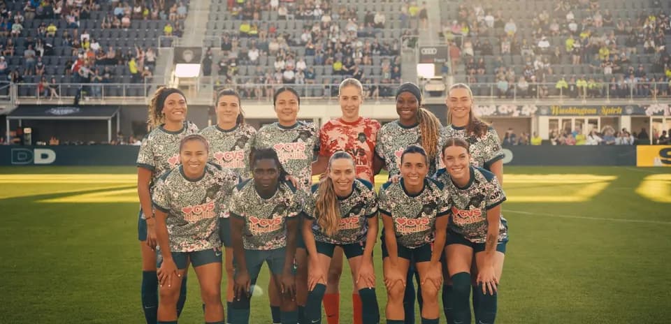 Jugadoras de Washington Spirit en el campo