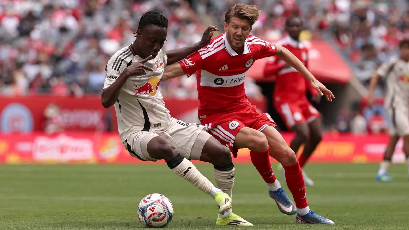 Jugador del New York Red Bulls en acción