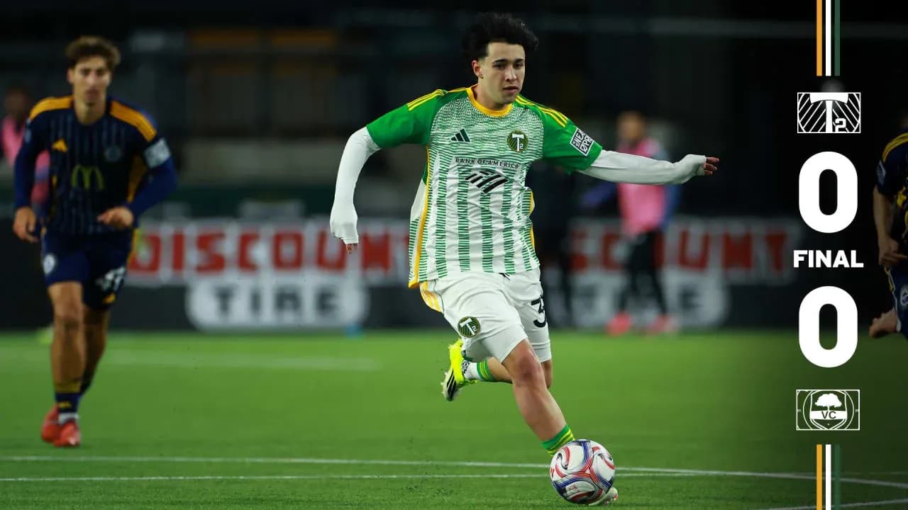 Jugador del Portland Timbers II en acción