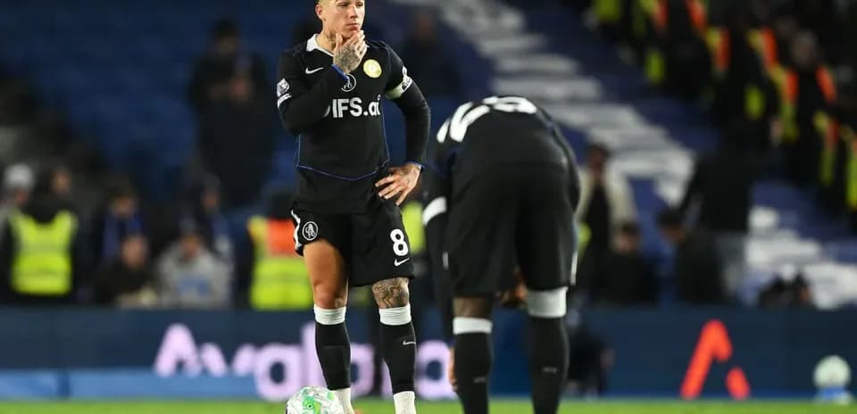 Jugador de Chelsea en el partido contra Brighton