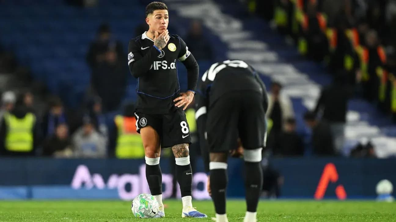 Jugador de Chelsea en el partido contra Brighton