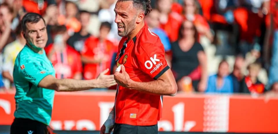 Jugador de Mallorca durante el partido