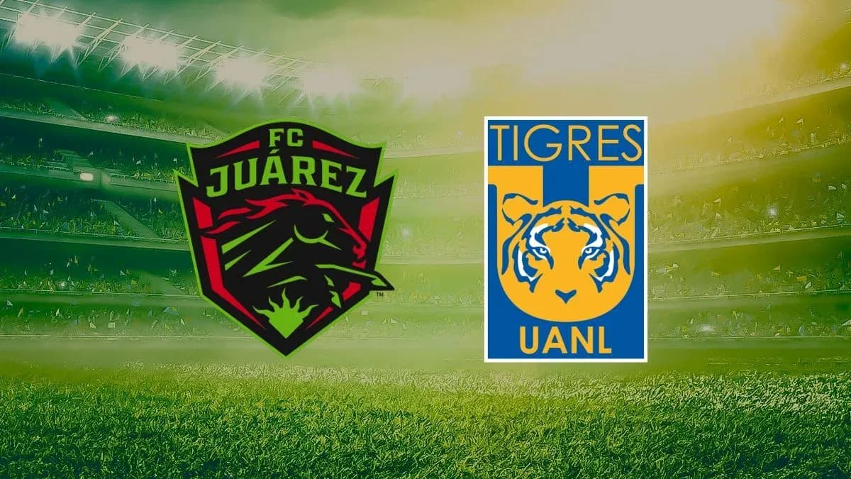 Logos de FC Juárez y Tigres UANL