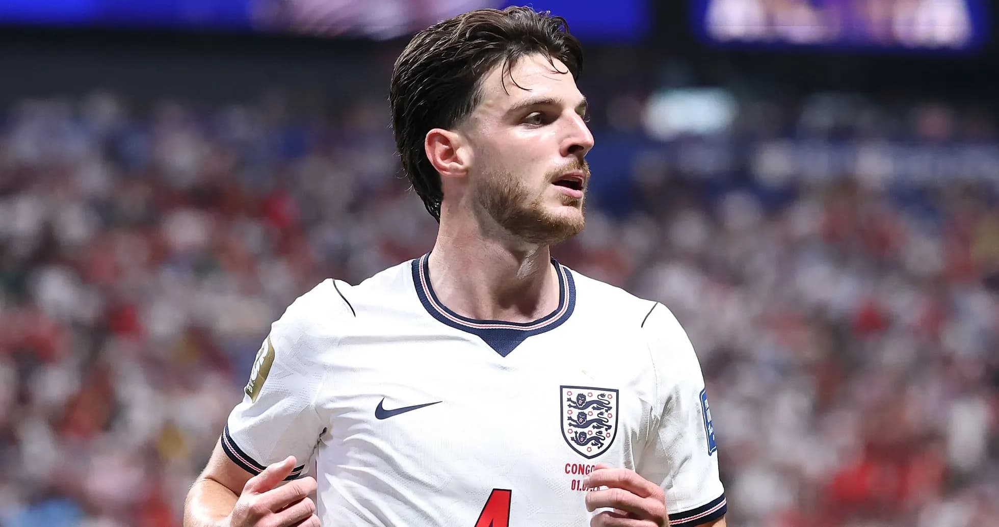 Jugador de Inglaterra en acción durante un partido