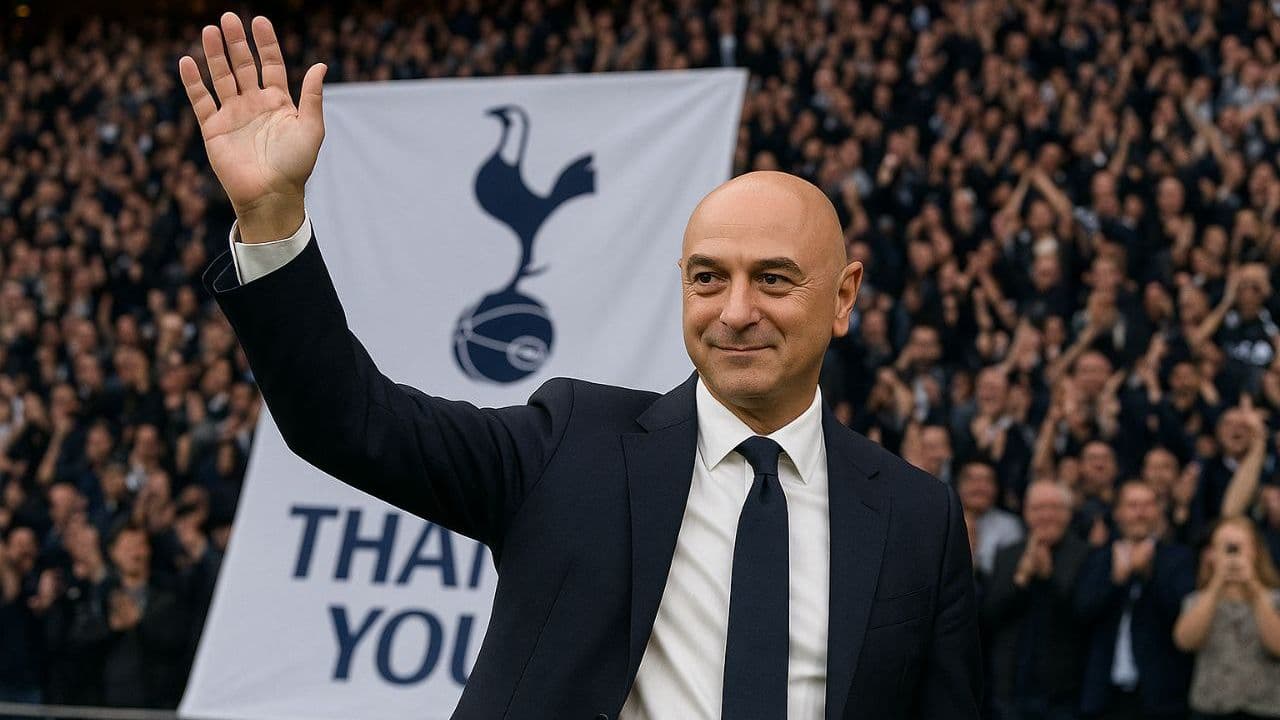Hombre saludando en un evento de Tottenham