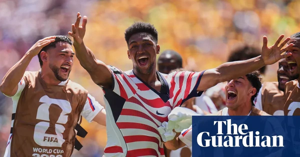 Jugadores celebrando un gol en el Mundial