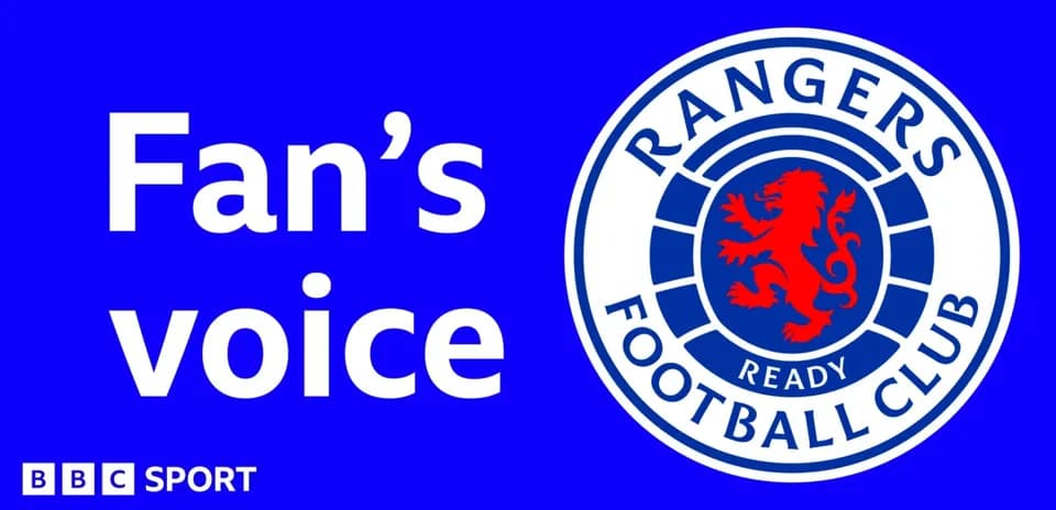 Logo del Rangers Football Club con texto 'Fan's voice'