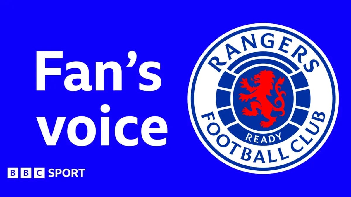 Logo del Rangers Football Club con texto 'Fan's voice'