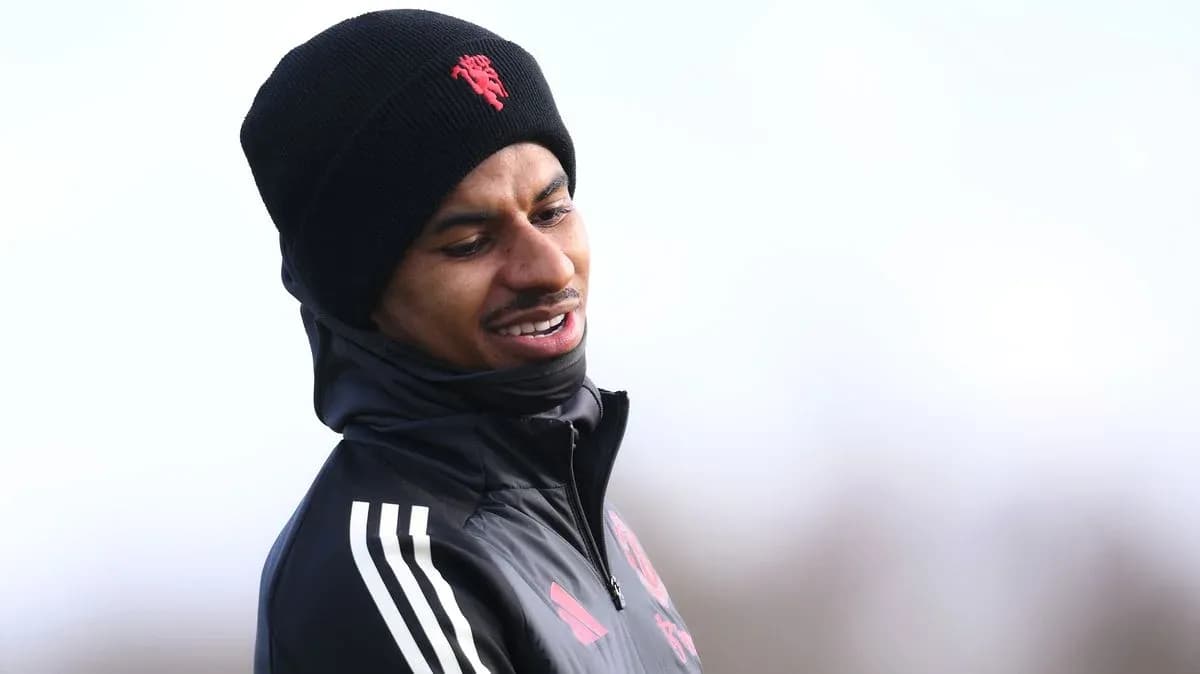 Jugador durante la sesión de entrenamiento al aire libre